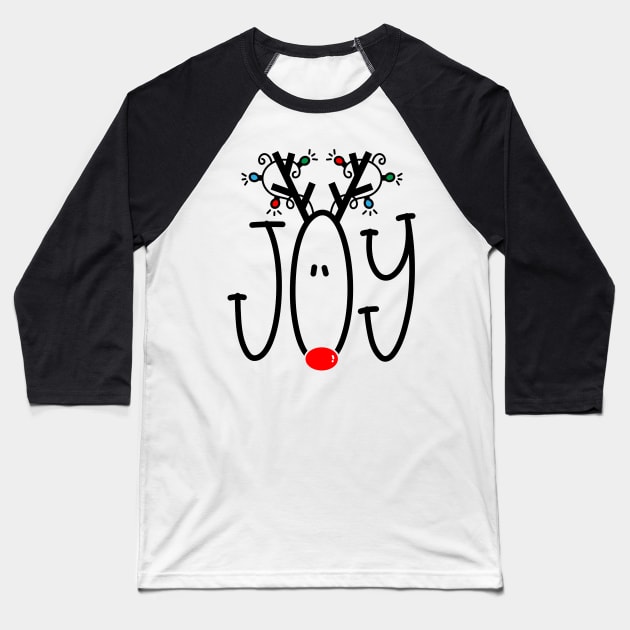 Christmas Joy Baseball T-Shirt by Peach Lily Rainbow